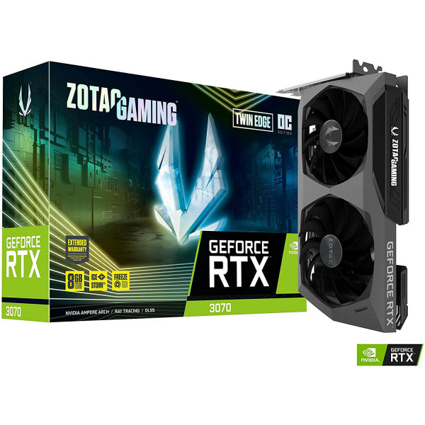 Tarjeta gráfica para juegos ZOTAC Gaming GeForce RTX 3070 Twin Edge OC LHR 8GB GDDR6