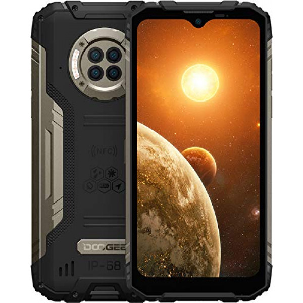 DOOGEE S96 Pro (Oficial) Smartphone robusto de 8GB + 128GB con cámara de visión nocturna Teléfono celular desbloqueado 6350 mAh Batería Helio G90 877MP UHD Photo IP68 / IP69K Impermeable 2021 GPS / NFC Smartphone (Negro)
