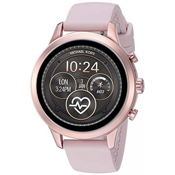 Reloj inteligente de silicona de acero inoxidable Access Runway para mujer de Michael Kors, color: tono dorado rosa (modelo: MKT5048)