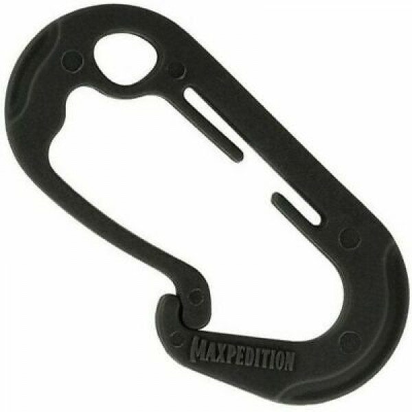 Maxpedition Black J Utility Hook Mosquetón para correas Camping JUHLBLK