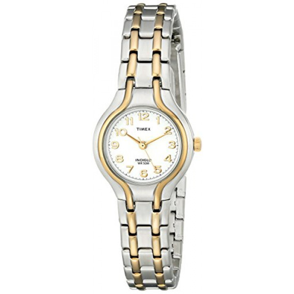 Timex T27191 Linwood Street Reloj de pulsera de acero inoxidable en dos tonos para mujer