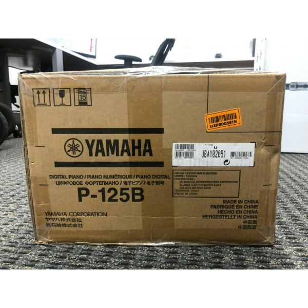 Piano digital Yamaha P-125B, 88 teclas, martillo graduado ¡NUEVO!