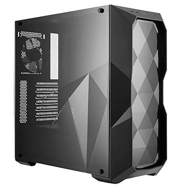 Cooler Master ATX, Micro-ATX, Mini-ITX, panel lateral acrílico de borde a borde, diseño con corte de diamante MCB-D500L-KANN-S00