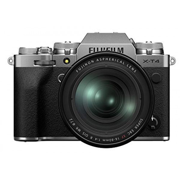 Fujifilm X-T4 Kit de lentes para cámara digital sin espejo XF16-80mm - Plateado