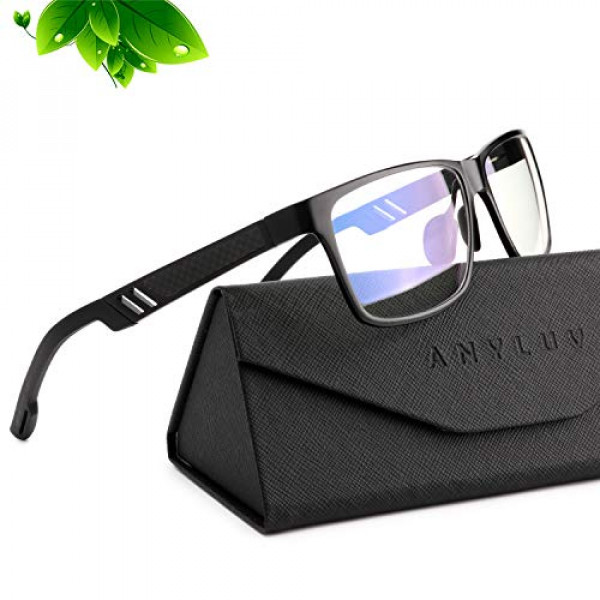 ANYLUV Gafas de bloqueo de luz azul Mujeres Hombres - Gafas para juegos de computadora Anti fatiga visual