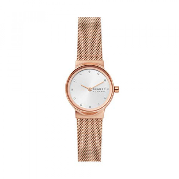 Skagen Freja Reloj analógico de cuarzo de acero inoxidable para mujer con correa de acero inoxidable, dorado, 14 (Modelo: SKW2665)