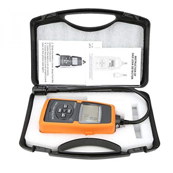 Detector de fugas por infrarrojos Monitor de múltiples gases Detector de fugas de gas Detector de metano Sensor de medidor con alarma de luz y sonido