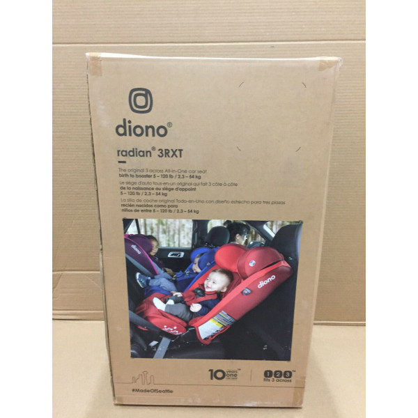 Asiento de automóvil convertible todo en uno Diono Radian 3RXT, gris pizarra