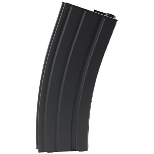 Cargador SportPro 190 Redondo de Metal de Capacidad Media para AEG M4 M16 Airsoft - Negro