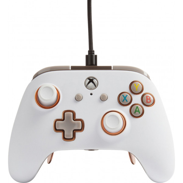 PowerA - Controlador con cable Fusion Pro para Xbox One - Blanco-B
