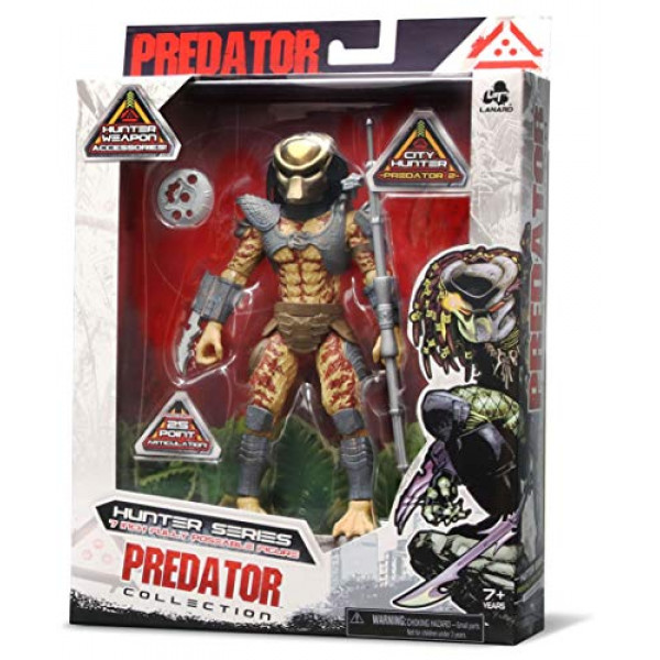 Colección Alien Predator - City Hunter Predator 2 - Figura completamente posable de 7 pulgadas