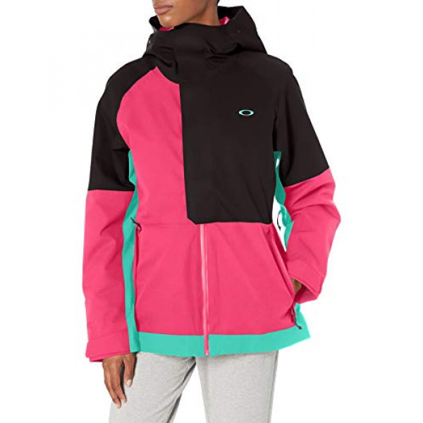 Chaqueta Oakley Camellia Shell para mujer, Negro / Rubine, M