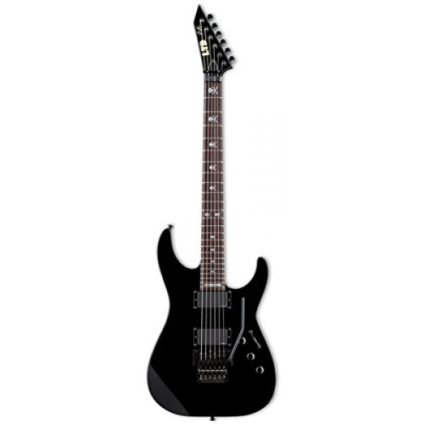 ESP LTD KH-602 Signature Series Kirk Hammett Guitarra eléctrica con estuche, color negro