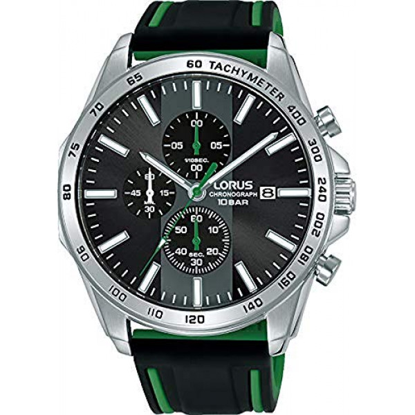 Lorus Sport Man Reloj analógico de cuarzo para hombre con pulsera de goma RM349GX9