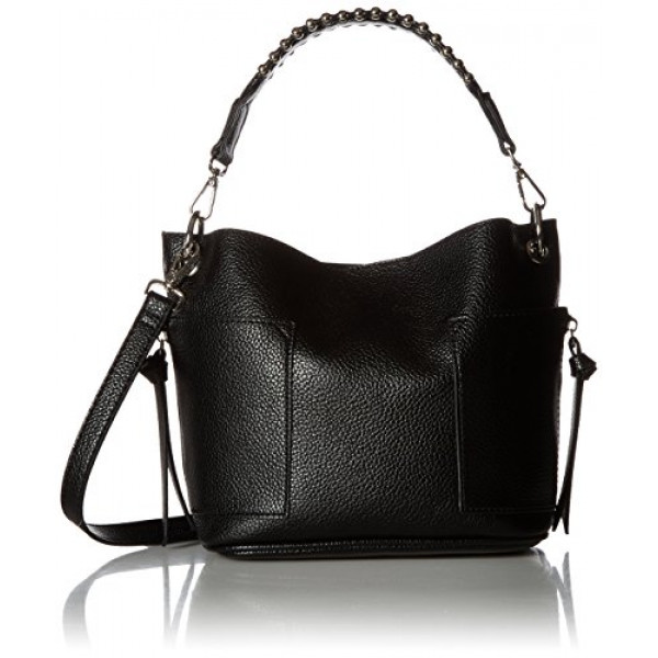 Steve Madden bolsos de hombro Bsammy para mujer, negro, talla única EE. UU.