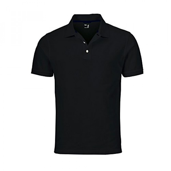 GAP Polo de malla de ajuste personalizado de colores sólidos para hombre (negro, extragrande)