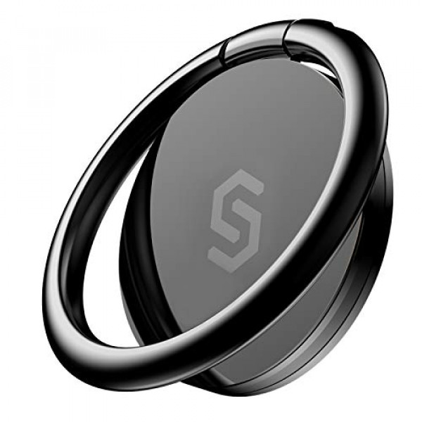 Syncwire Soporte para anillo de teléfono celular [paquete de 2], soporte de anillo de dedo con rotación de 360 ​​grados con agarre de metal pulido para soporte magnético para automóvil Compatible con iPhone, Samsung, LG, Sony, HTC
