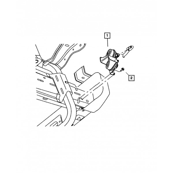 Cuerno y soporte originales MOPAR 5026994AD