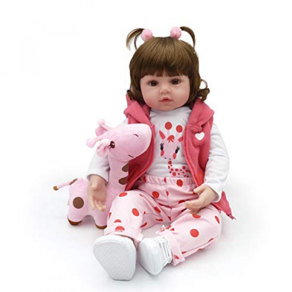 Muñecas renacidas, muñecas recién nacidas realistas, silicona de 18 pulgadas, real, niña pequeña, realista