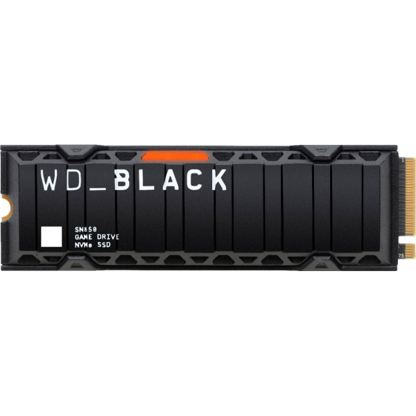 WD - WD_BLACK SN850 Unidad de estado sólido interna para juegos PCIe Gen 4 x4 NVMe de 2TB con disipador de calor para computadoras de escritorio