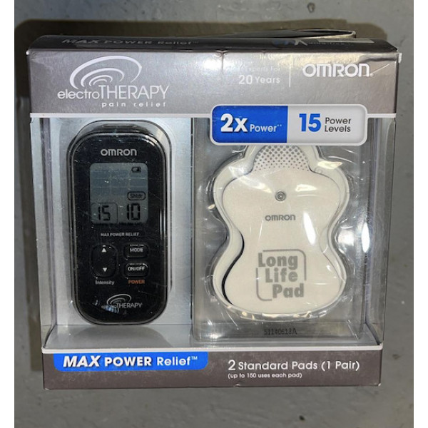 Alivio del dolor con electroterapia Omron Max Power 2 almohadillas estándar