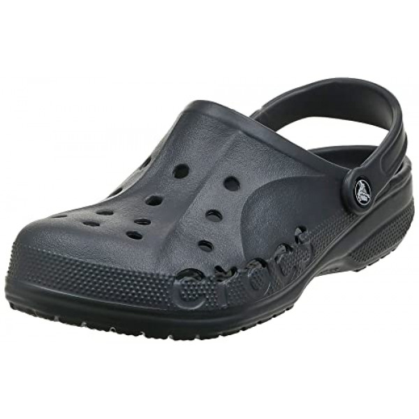 Crocs - Zueco Baya unisex para hombre y mujer, negro, 8 US