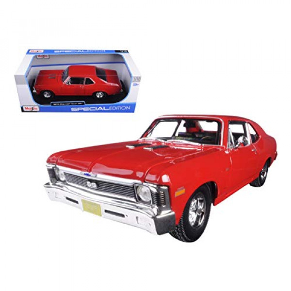 Chevrolet 1970 Nova SS Coupe rojo 1/18 modelo de coche a presión por Maisto 31132