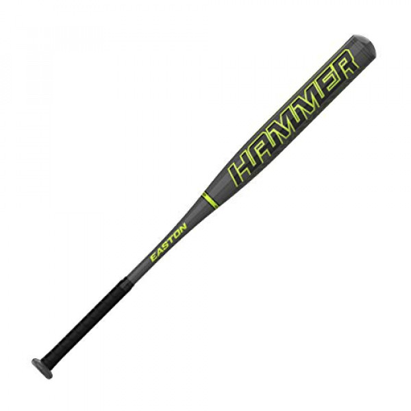 Easton Hammer - Bate de softbol de lanzamiento lento con carga eléctrica, 33/26, 12 barriles, 1 pieza de aluminio, SP21HM, sello doble, multicolor