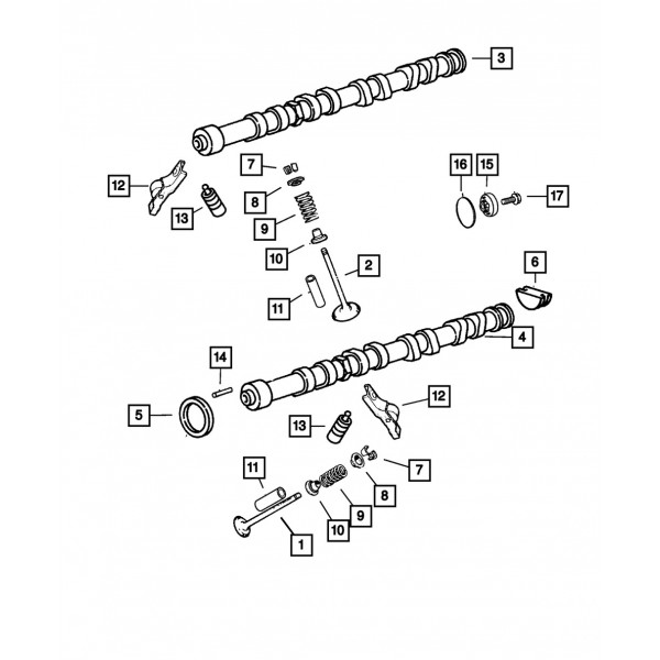 Sello de guía de válvula genuino MOPAR 4648619