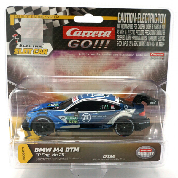 Carrera GO! 64171 BMW M4 DTM P.Eng, No 25 1/43 Coche con ranura