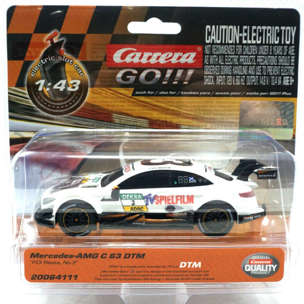 Carrera Go !!! 64111 Mercedes-AMG C 63 DTM P. Di Resta No.3 1/43 Slot Car