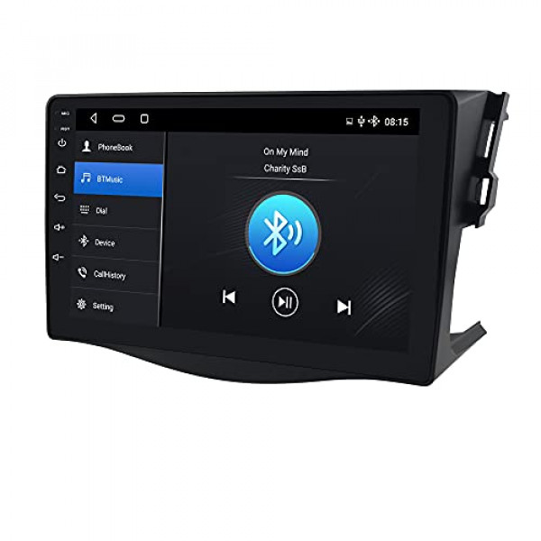 Android 10 Radio de coche Navegación GPS apta para Toyota Rav4 2006 2007 2008 2009 2010 2011 2012,2 Din Pantalla táctil Soporte estéreo Bluetooth WiFi USB DSP Control del volante Cámara retrovisora