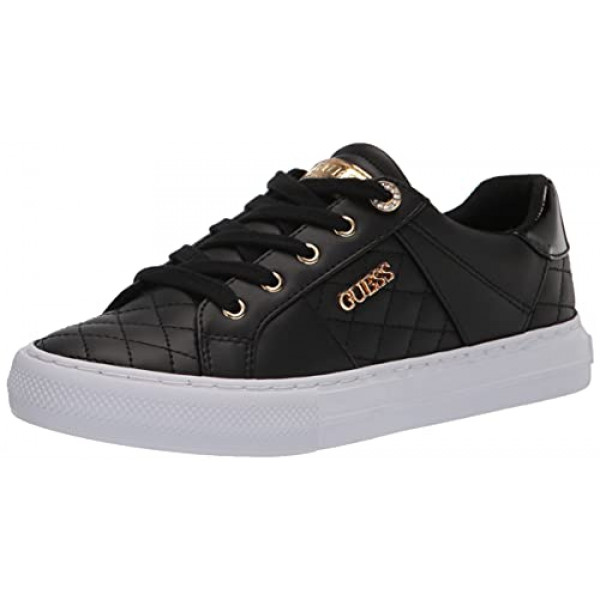 GUESS Loven Sneaker para mujer, negro, 8 US