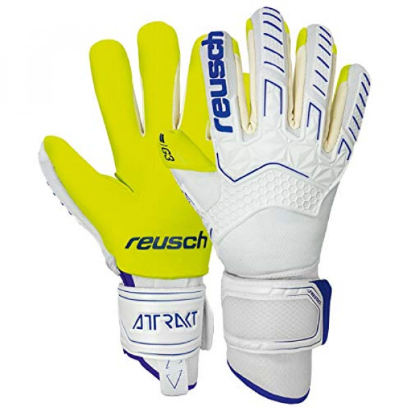 Guantes de Portero Reusch Attrakt Freegel G3 Ortho-Tec - Blanco-Azul-Volt 7