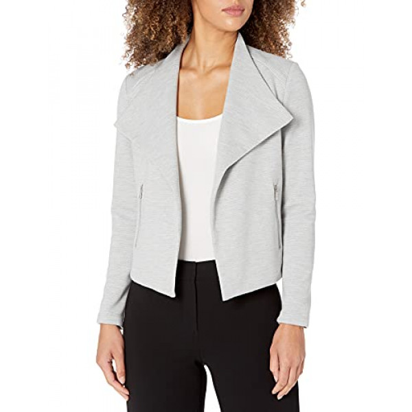 Calvin Klein Mujer Textured Flyaway, Heather Granite, Pequeño