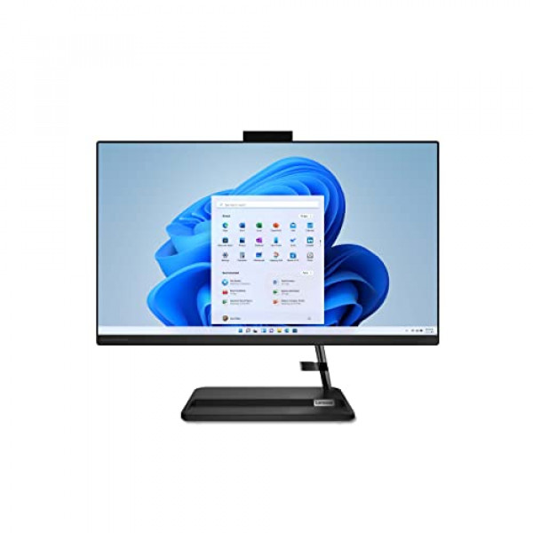 Computadora todo en uno Lenovo IdeaCentre AIO 3 AMD, pantalla FHD de 24 , procesador Ryzen 5 5500U, gráficos integrados, 16 GB de RAM DDR4, SSD M.2 de 512 GB, unidad de DVD RW, Windows 11, F0G1008MUS, negro