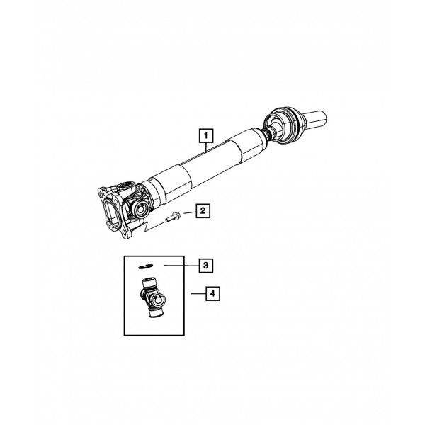 Genuino MOPAR U-Joint Kit 5015694AB
