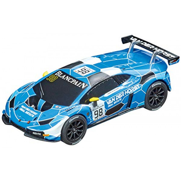Carrera 64162 Lamborghini Huracán GT3 No. 98 Vehículo de carreras de coches con ranura analógica a escala 1:43 para Carrera GO !!! Pistas de carreras de coches tragamonedas