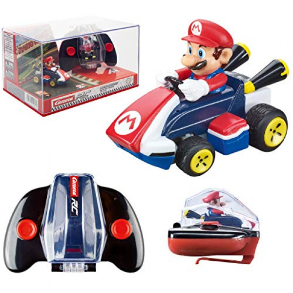 Carrera RC Nintendo Mario Kart 2.4 GHz Mini Collectible Radio Remote Control Toy Car Vehículo - Mario