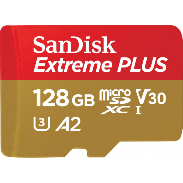 SanDisk - Tarjeta de memoria Extreme PLUS microSDXC UHS-I de 128GB