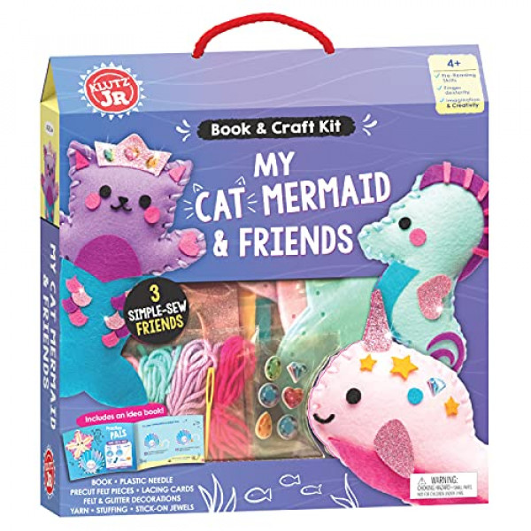 Kit de manualidades My Cat Mermaid & Friends de Klutz Jr.