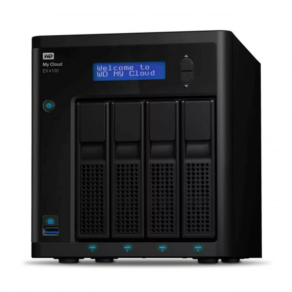Almacenamiento conectado en red de 4 bahías My Cloud EX4100 Expert Series sin disco WD - NAS