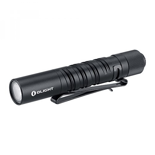 OLIGHT I3T EOS 180 lúmenes Linterna EDC delgada de salida dual para camping y senderismo, linterna con interruptor trasero con batería AAA