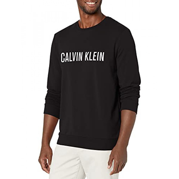 Calvin Klein sudadera de manga larga Intense Power Lounge para hombre, negro, M