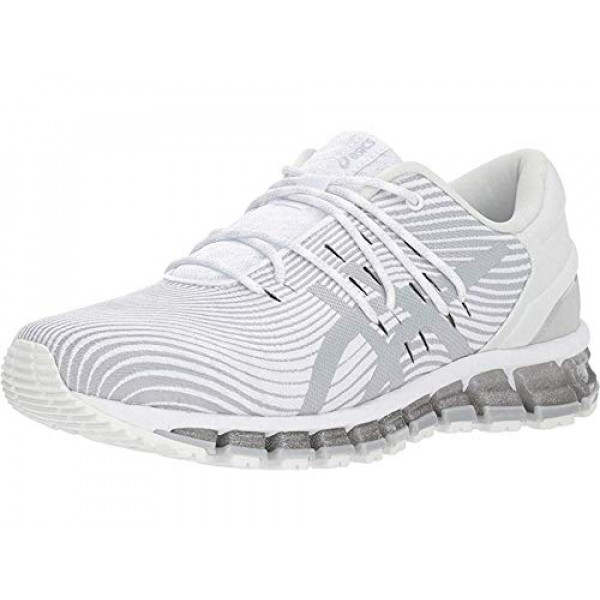 Zapatillas para correr ASICS Gel-Quantum 360 4 para mujer, 7.5, blanco / gris medio