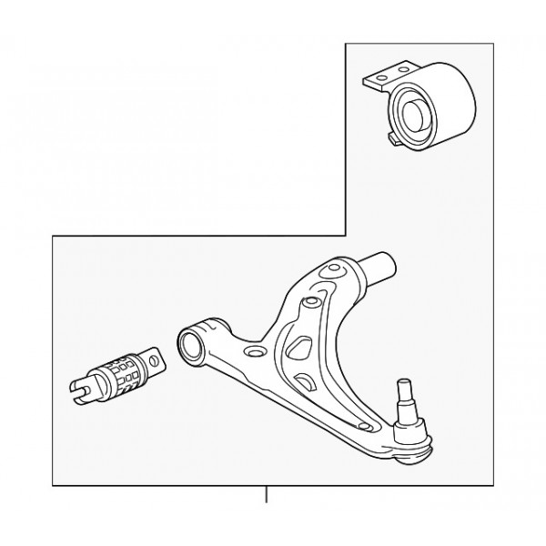 Brazo de control inferior genuino de GM 84263009