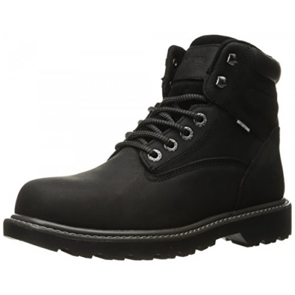 Bota de trabajo con punta de acero impermeable para hombre Wolverine Floorhand de 6 , color negro, 9,5 m EE. UU.