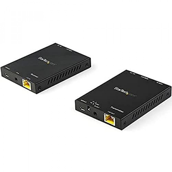 StarTech.com HDMI Over CAT6 Extender Kit - 4K 60Hz - HDMI Balun Kit - Señal hasta 165 ft / 50m - HDR - Soporte de audio 4: 4: 4-7.1 (ST121HD20V), Negro