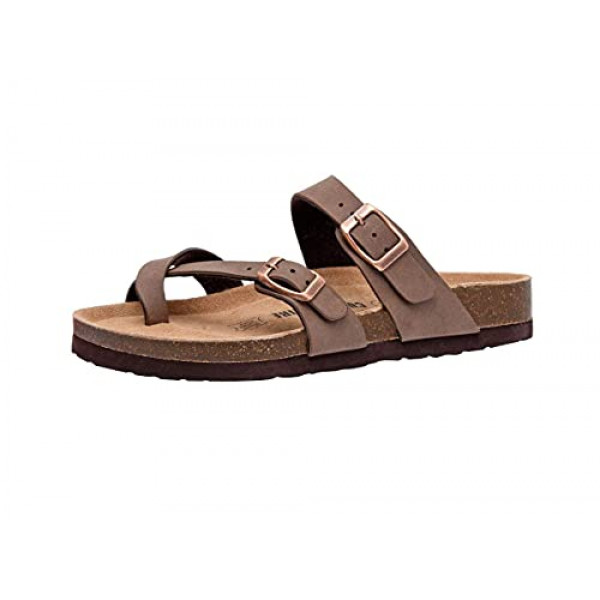 Mujer Cushionaire, Luna Low Heel Slide Sandalias Marrón 11 M