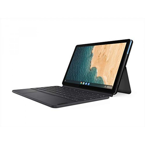 Lenovo IdeaPad Duet 10.1 pulgadas FHD (1920 x 1200) Pantalla táctil 2 en 1 Chromebook, MediaTek Helio P60T, 4GB RAM, 64GB eMMC, Chrome OS, Ice Blue + Iron Gray (Renovado)